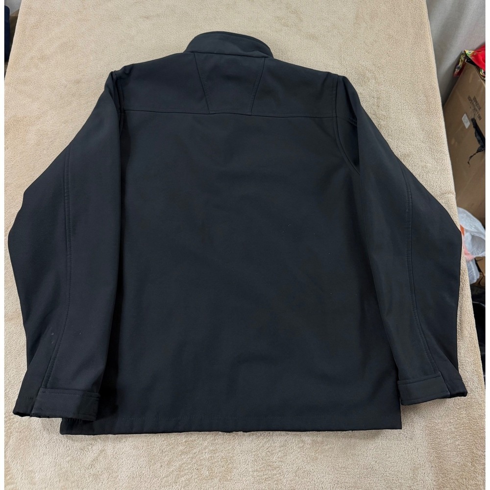 7-Eleven Jacket Apparel Mens Size Medium‎ Black Softshell Jacket Fleece Line - Picture 7 of 11